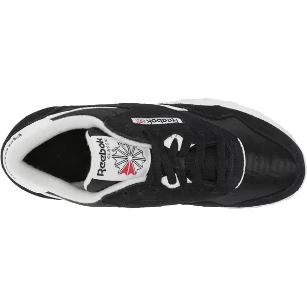 Reebok Mens Classic Nylon SneakerClassic WhiteBlack