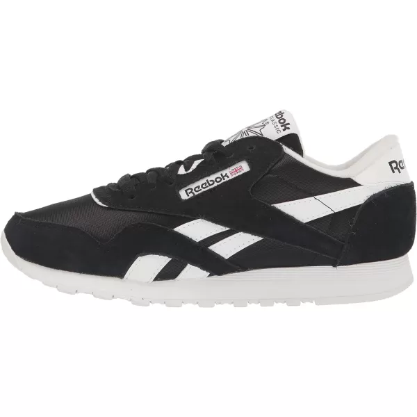 Reebok Mens Classic Nylon SneakerClassic WhiteBlack