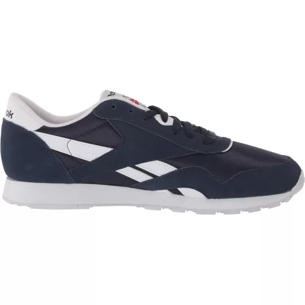 Reebok Mens Classic Nylon SneakerCollegiate NavyWhiteRed