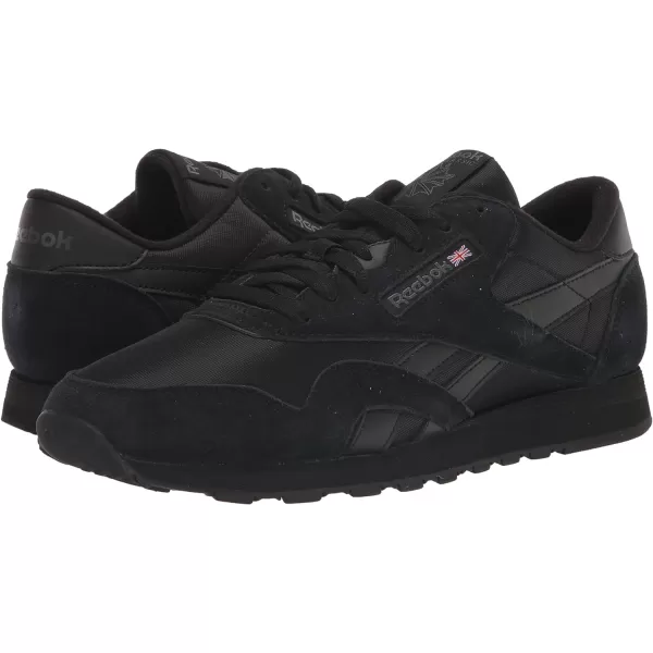 Reebok Mens Classic Nylon SneakerCore BlackPure Grey