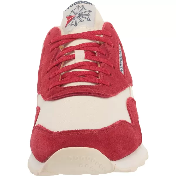 Reebok Mens Classic Nylon SneakerFlash RedChalkClassic White