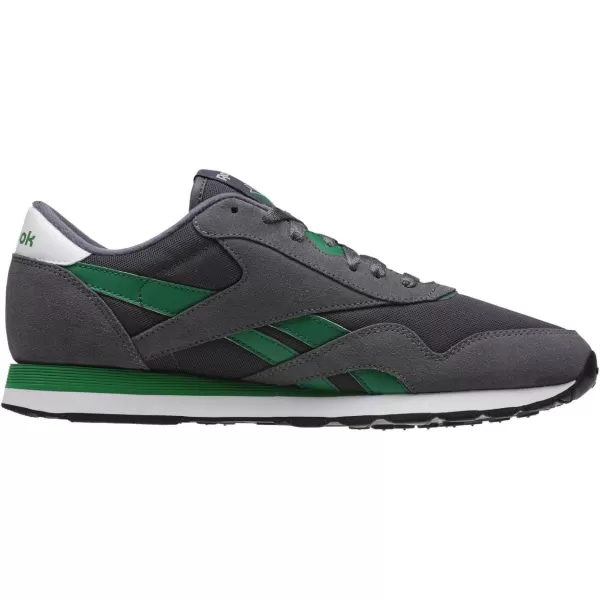 Reebok Mens Classic Nylon SneakerGrau Grn Wei Schwarz Legierung Aschgrau Basil Grn Wei Schwarz