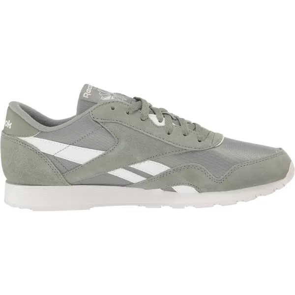 Reebok Mens Classic Nylon SneakerHarmony GreenWhite