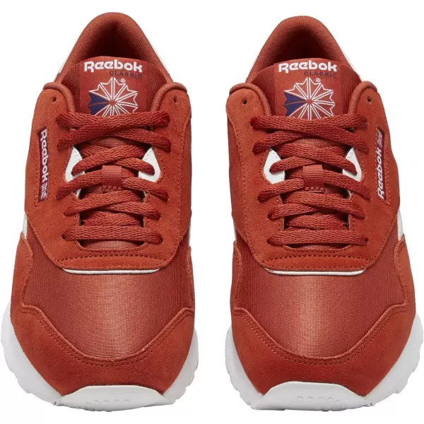 Reebok Mens Classic Nylon SneakerMason RedWhite