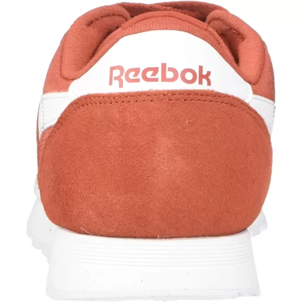 Reebok Mens Classic Nylon SneakerMason RedWhite