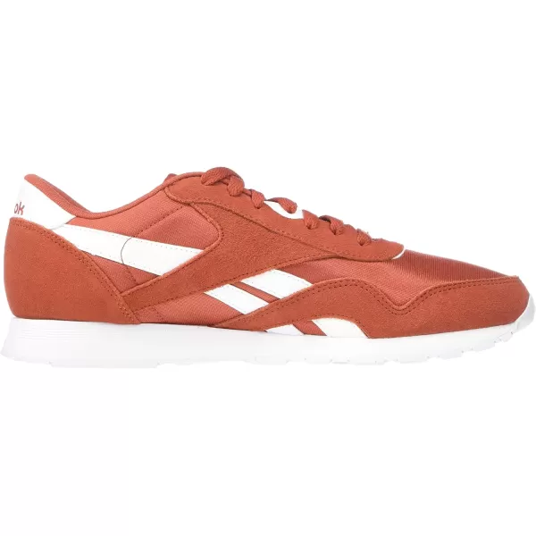 Reebok Mens Classic Nylon SneakerMason RedWhite