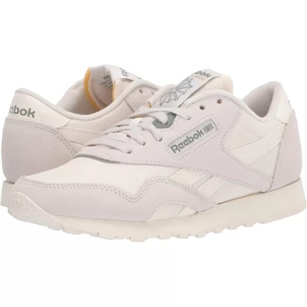 Reebok Mens Classic Nylon SneakerMorning FogHarmony GreenChalk