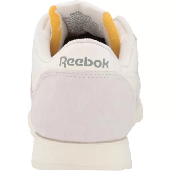 Reebok Mens Classic Nylon SneakerMorning FogHarmony GreenChalk