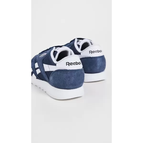 Reebok Mens Classic Nylon SneakerNavyWhiteWhite