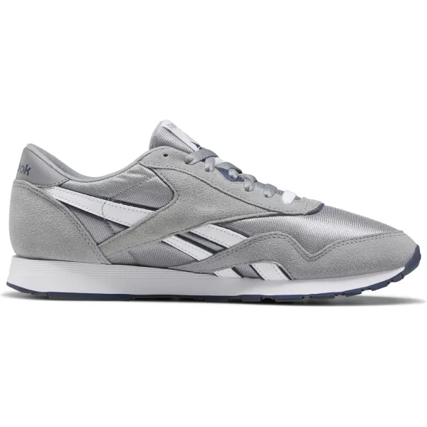 Reebok Mens Classic Nylon SneakerPlatinumJet Blue