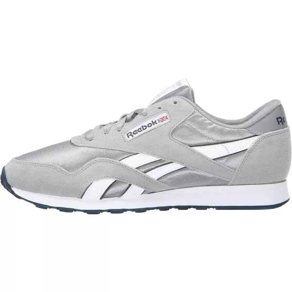 Reebok Mens Classic Nylon SneakerPlatinumJet Blue