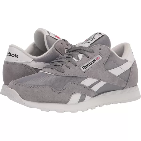 Reebok Mens Classic Nylon SneakerPure GreyWhite