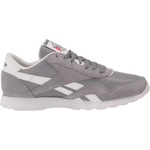 Reebok Mens Classic Nylon SneakerPure GreyWhite