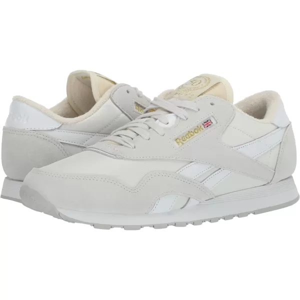 Reebok Mens Classic Nylon SneakerPure GreyWhitePure Grey