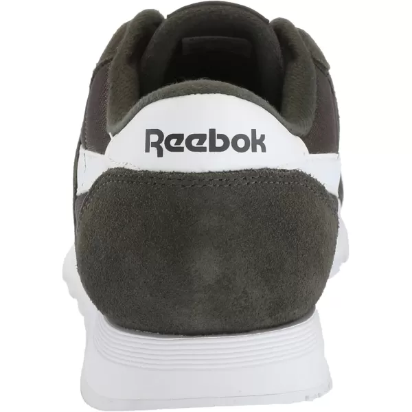 Reebok Mens Classic Nylon SneakerSfdark CypressWhite