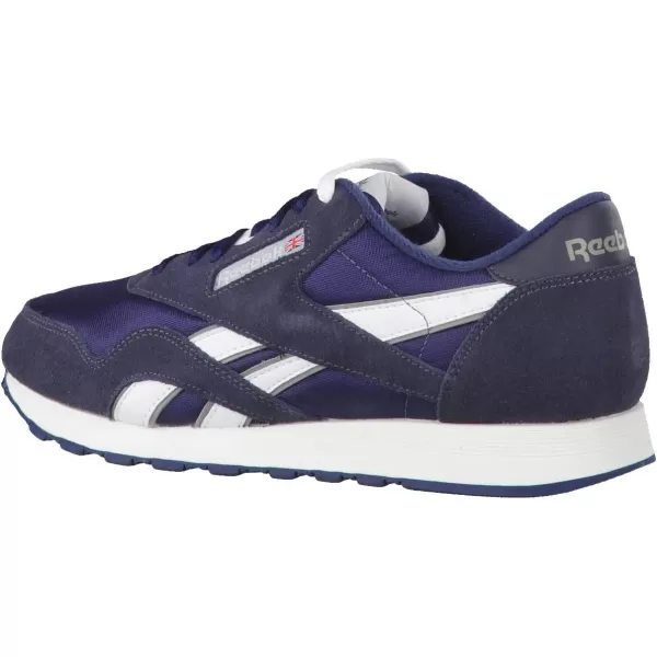 Reebok Mens Classic Nylon SneakerTeam NavyPlatinum2