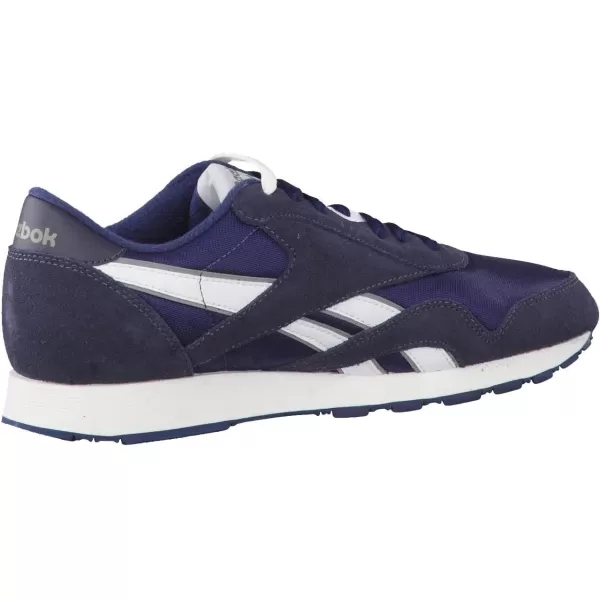 Reebok Mens Classic Nylon SneakerTeam NavyPlatinum2