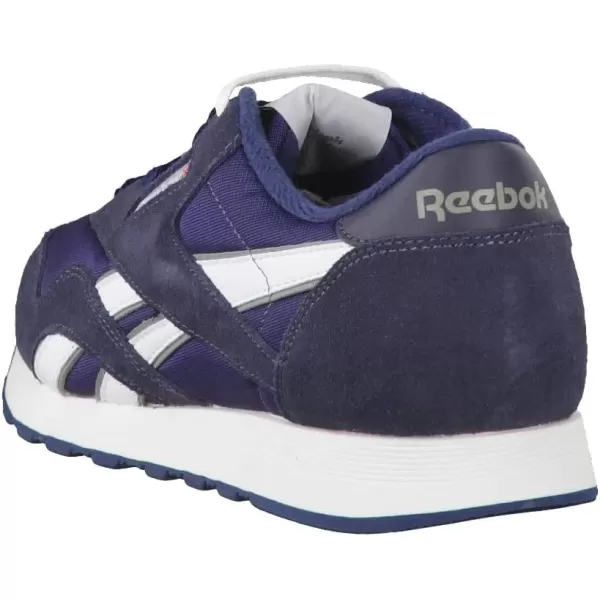 Reebok Mens Classic Nylon SneakerTeam NavyPlatinum2