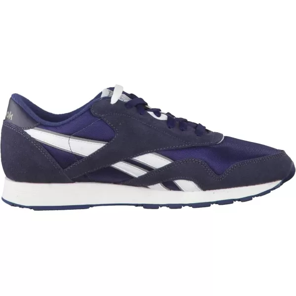 Reebok Mens Classic Nylon SneakerTeam NavyPlatinum2