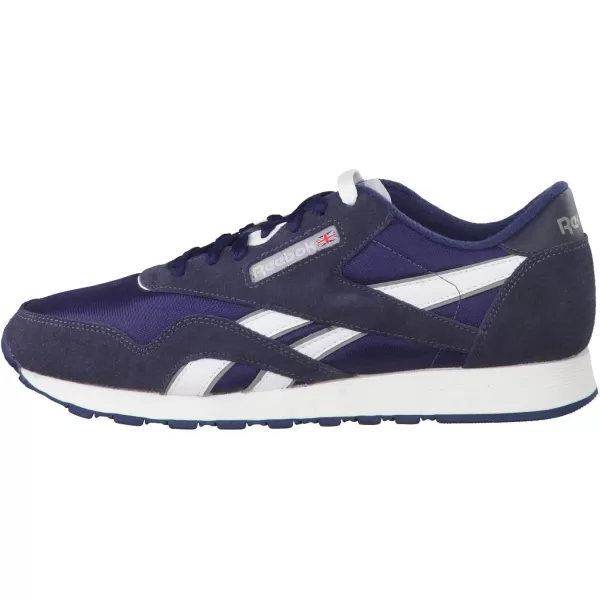 Reebok Mens Classic Nylon SneakerTeam NavyPlatinum2