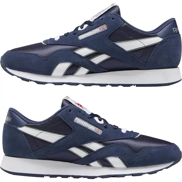 Reebok Mens Classic Nylon SneakerTeam NavyTeam NavyPlatinum