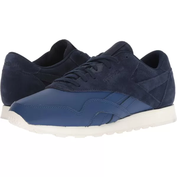 Reebok Mens Classic Nylon SneakerWashed BlueCollegiate Natural