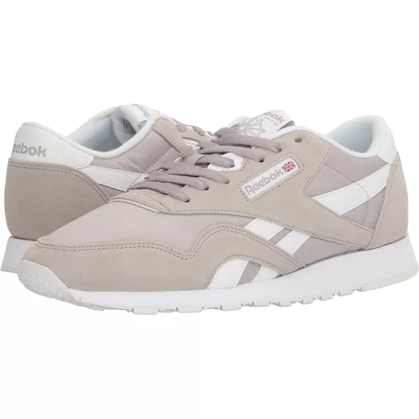 Reebok Mens Classic Nylon SneakerWhisper GreyWhite