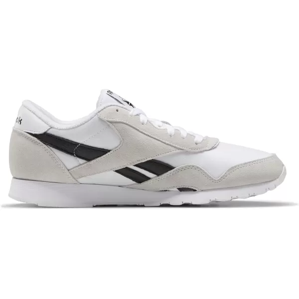 Reebok Mens Classic Nylon SneakerWhiteBlack