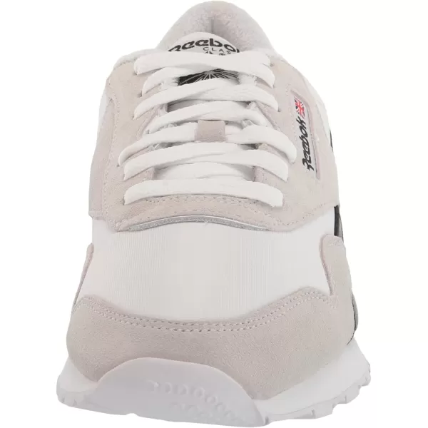 Reebok Mens Classic Nylon SneakerWhiteBlack