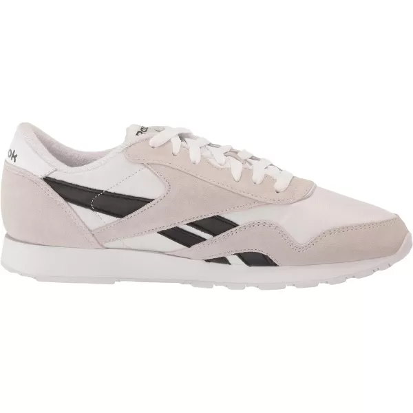 Reebok Mens Classic Nylon SneakerWhiteBlack