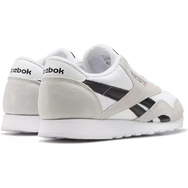 Reebok Mens Classic Nylon SneakerWhiteBlack