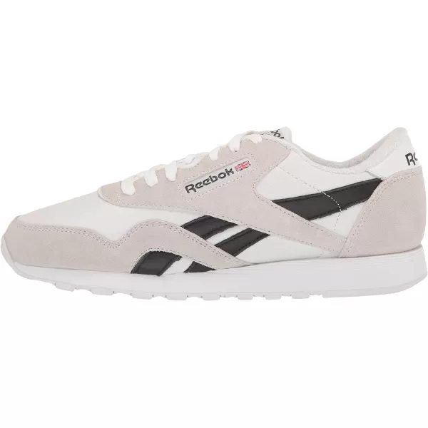 Reebok Mens Classic Nylon SneakerWhiteBlack