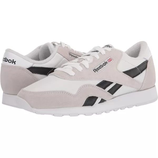 Reebok Mens Classic Nylon SneakerWhiteBlack