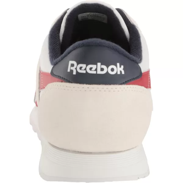 Reebok Mens Classic Nylon SneakerWhiteFlash RedVector Navy