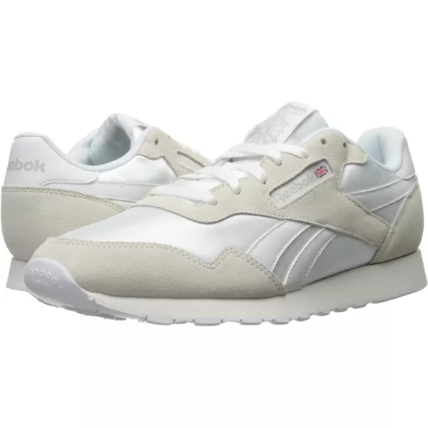 Reebok Mens Classic Nylon SneakerWhiteSteel