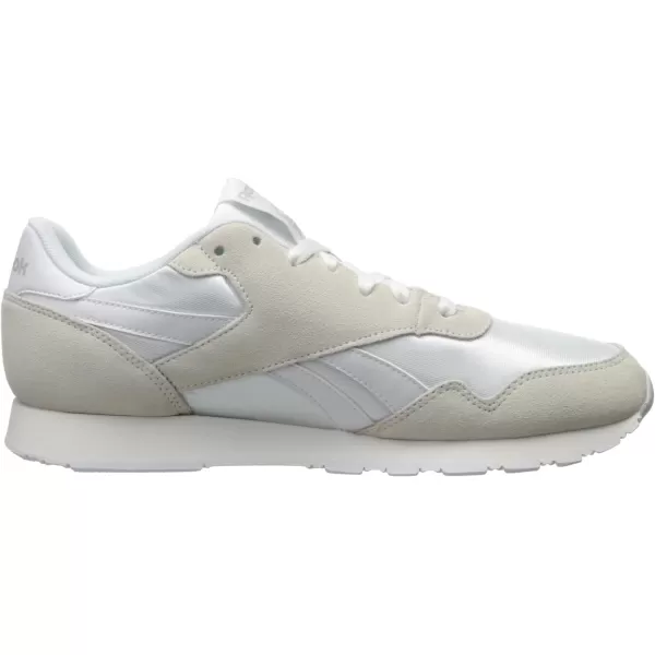 Reebok Mens Classic Nylon SneakerWhiteSteel