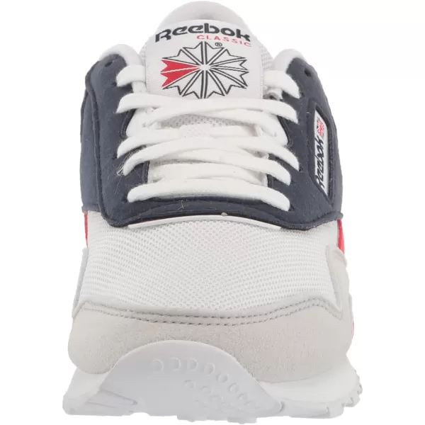 Reebok Mens Classic Nylon SneakerWhiteVector NavyPrimal Red