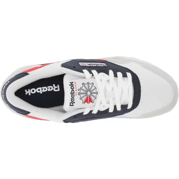 Reebok Mens Classic Nylon SneakerWhiteVector NavyPrimal Red