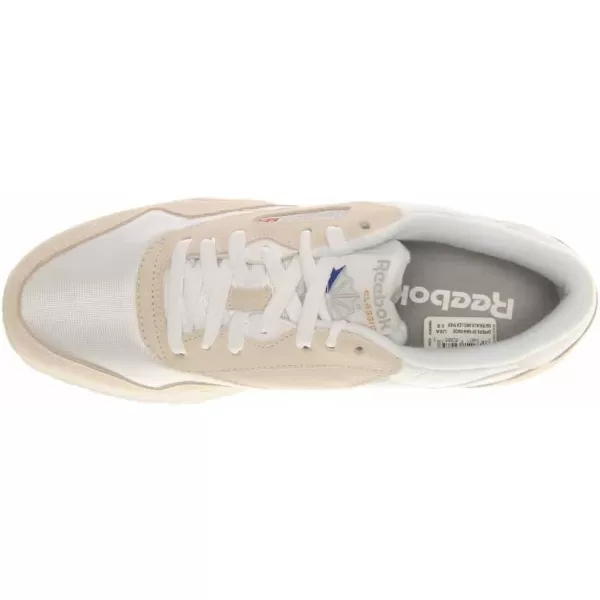 Reebok Mens Classic Nylon SneakerWhiteWhiteLgtgre