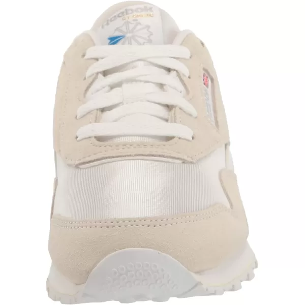 Reebok Mens Classic Nylon SneakerWhiteWhiteLight Grey