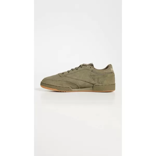 Reebok Mens Club C 85 SneakerArmy GreenModern BeigeGum