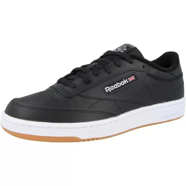 Reebok Unisex Club C 85 SneakerBlack IntenseblackWhitegum 0