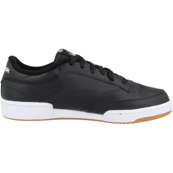 Reebok Unisex Club C 85 SneakerBlack IntenseblackWhitegum 0