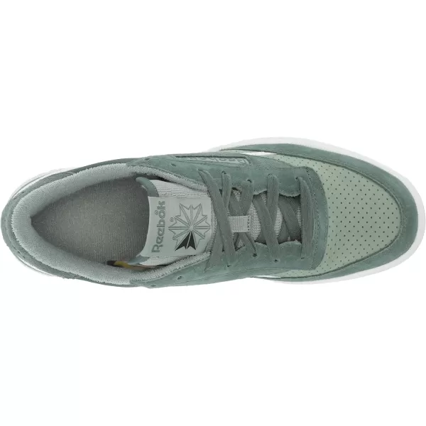 Reebok Unisex Club C 85 SneakerChalk GreenHarmony GreenWhite