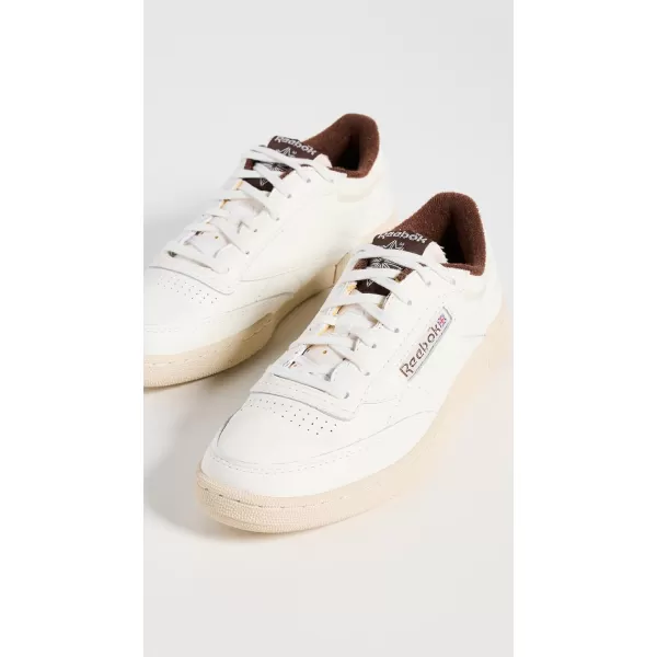 Reebok Unisex Club C 85 SneakerChalkAlabasterBrush Brown