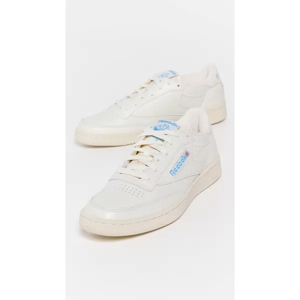 Reebok Unisex Club C 85 SneakerChalkAlabasterEssential Blue