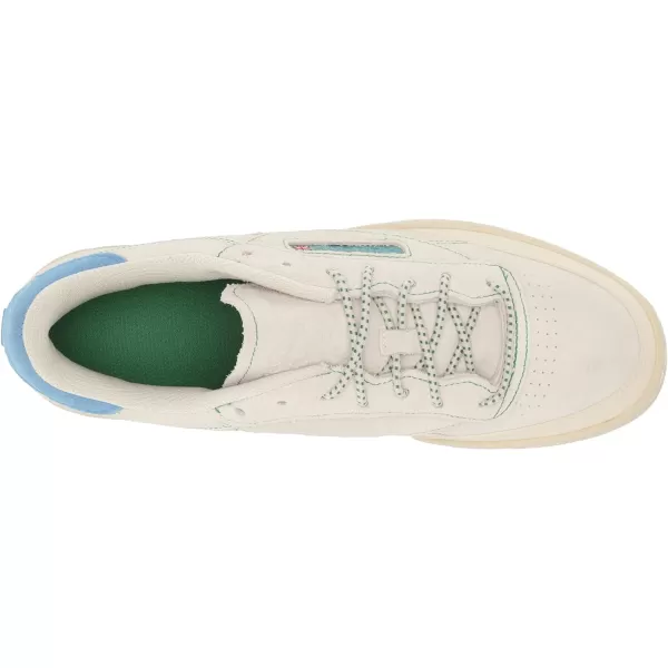 Reebok Unisex Club C 85 SneakerChalkAlabasterGlen Green