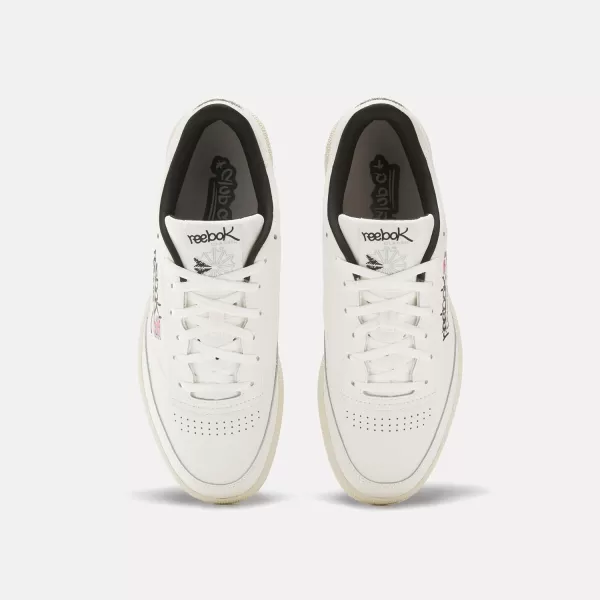 Reebok Unisex Club C 85 SneakerChalkPaper WhiteCore Black