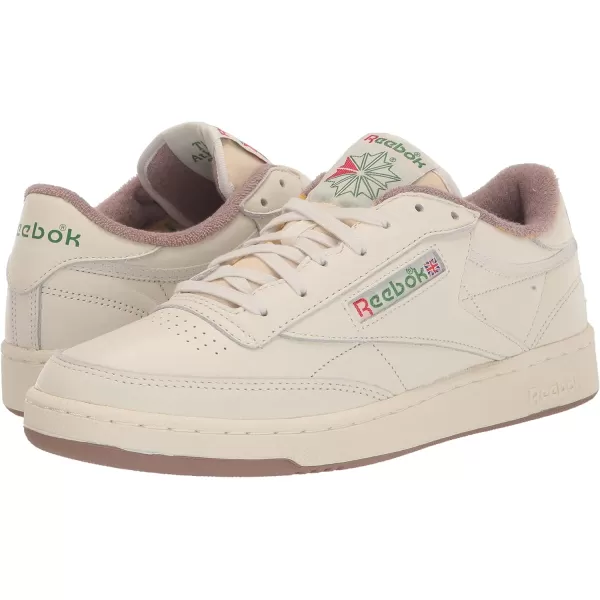 Reebok Unisex Club C 85 SneakerChalkTaupeGlen Green