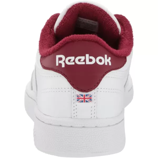 Reebok Unisex Club C 85 SneakerFtwr WhiteFtwr WhiteClassic Burgundy